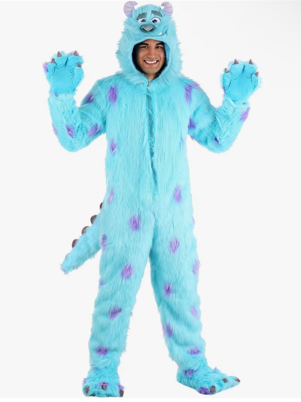 Disney Pixar Monsters, Inc Sully Adult Size S/M Crossplay, Halloween Costume